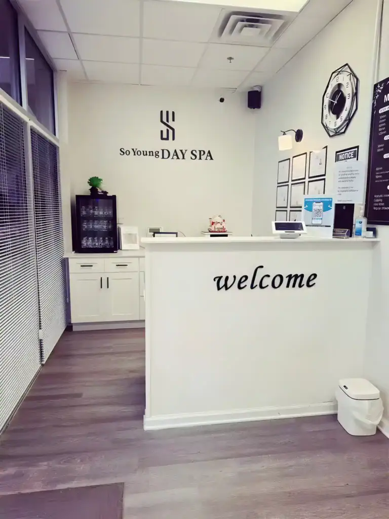 So Young Day Spa interior, massage spa on Legacy Drive Plano TX